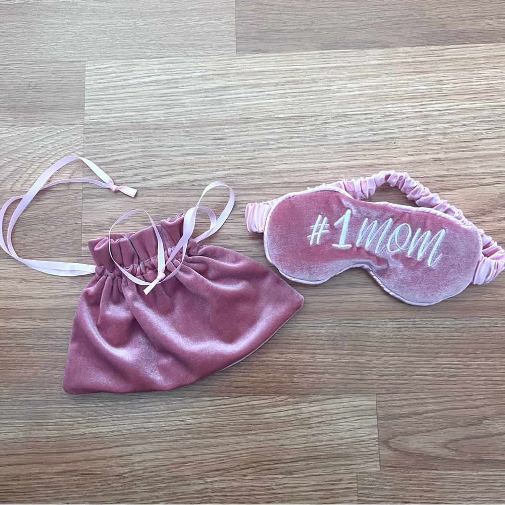 NEW #1 Mom Velvet and Satin Eye Mask